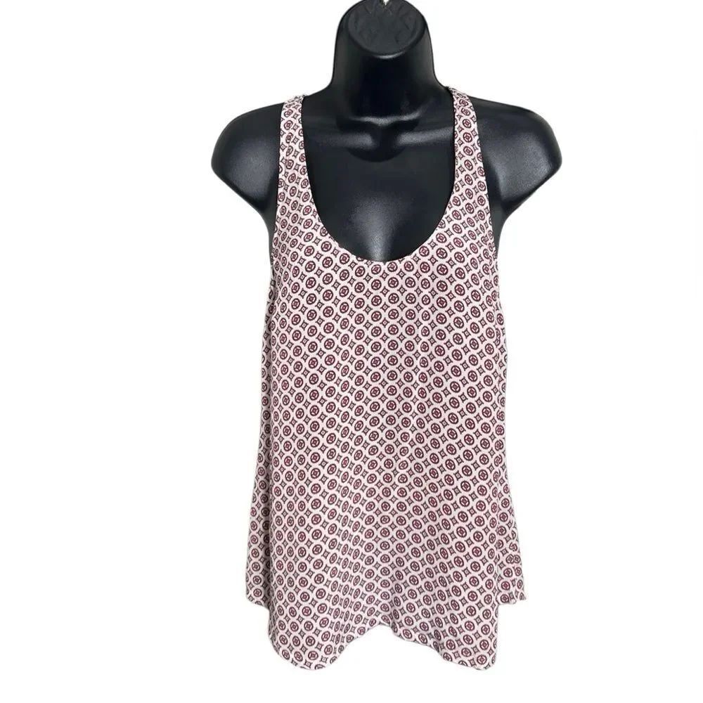 Joie Silk Patterned Tank Top Size Small